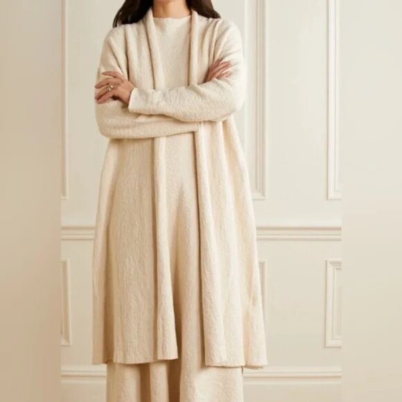 LAUREN MANOOGIAN Uzbek Pima Cotton-blend Cardigan In Cream